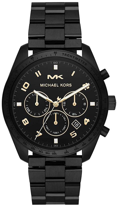 Men's Michael Kors Keaton Black Stainless Steel Watch MK8684 